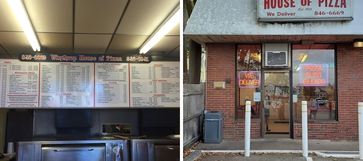 Winthrop House of Pizza Menu