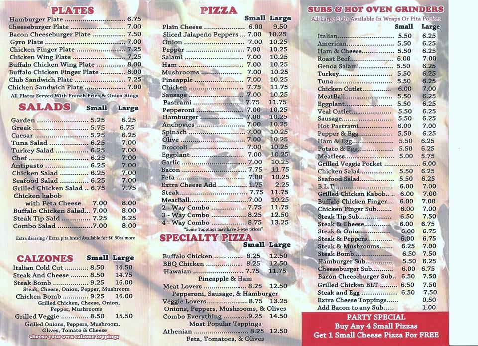 Winthrop House of Pizza Menu image 3